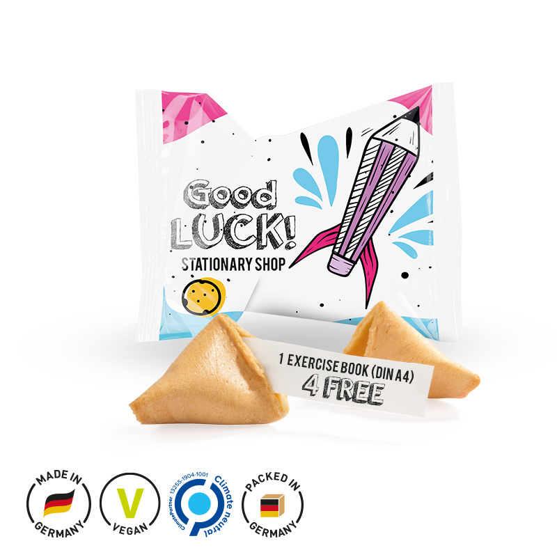 Glückskeks Folie weiß Glückskeks Folie weiß