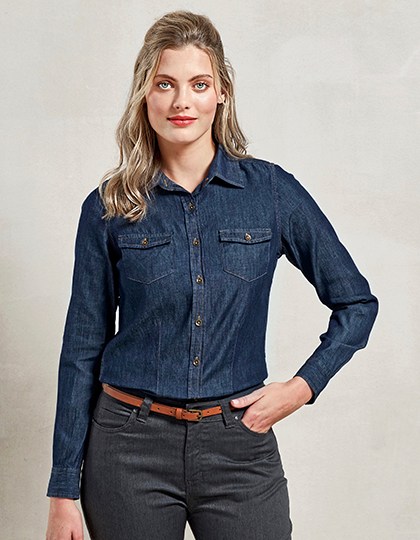 Premier Workwear Women´s Jeans Stitch Denim Shirt