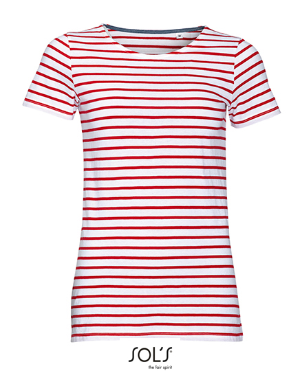 SOL´S Women´s Round Neck Striped T-Shirt Miles