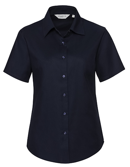 Russell Collection Ladies´ Short Sleeve Easy Care Oxford Shirt