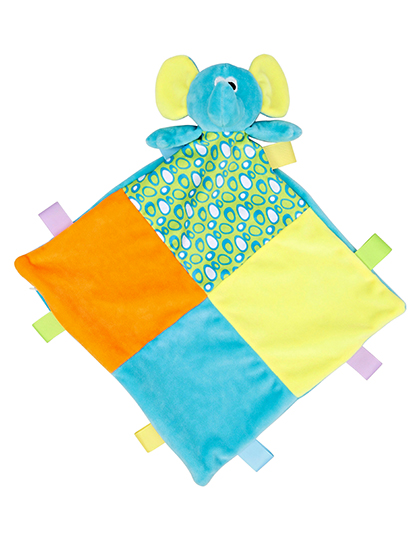 Mumbles Baby Multi Coloured Comforter With Rattle