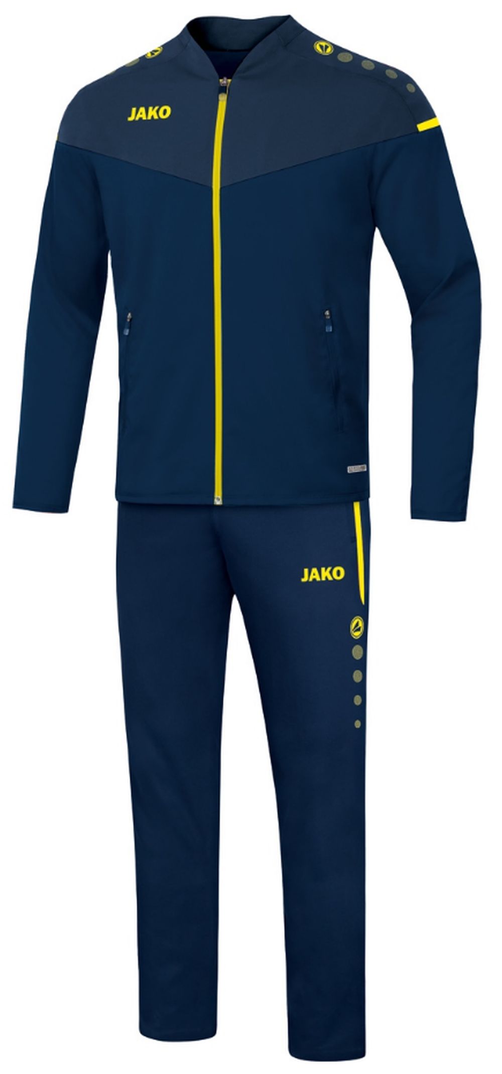 Jako Präsentationsanzug Champ 2.0 Damen marine/gelb 44 Jako Präsentationsanzug Champ 2.0 Damen marine/gelb 44