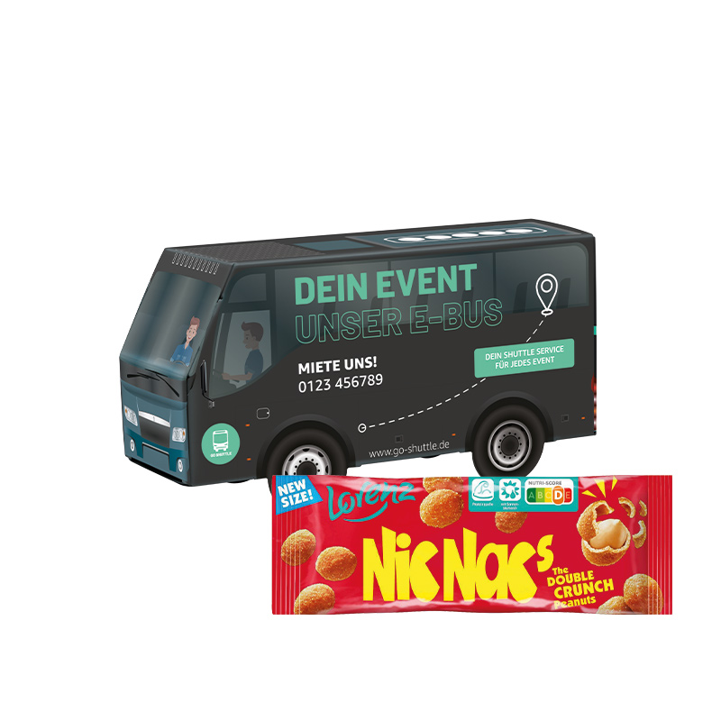 3D-Präsent Bus Lorenz Nic Nac's Erdnüsse