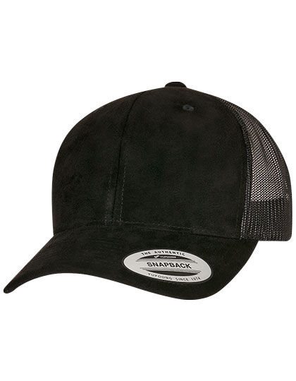 FLEXFIT Suede Leather Trucker Cap FLEXFIT Suede Leather Trucker Cap