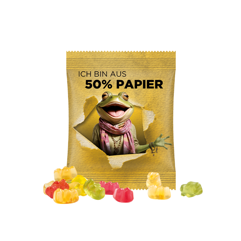 Minitüte 10 g Papierfolie weiß Trolli Premium Bärchen