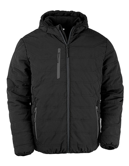 Result Genuine Recycled Recycled Black Compass Padded Winter Jacket Result Genuine Recycled Recycled Black Compass Padded Winter Jacket