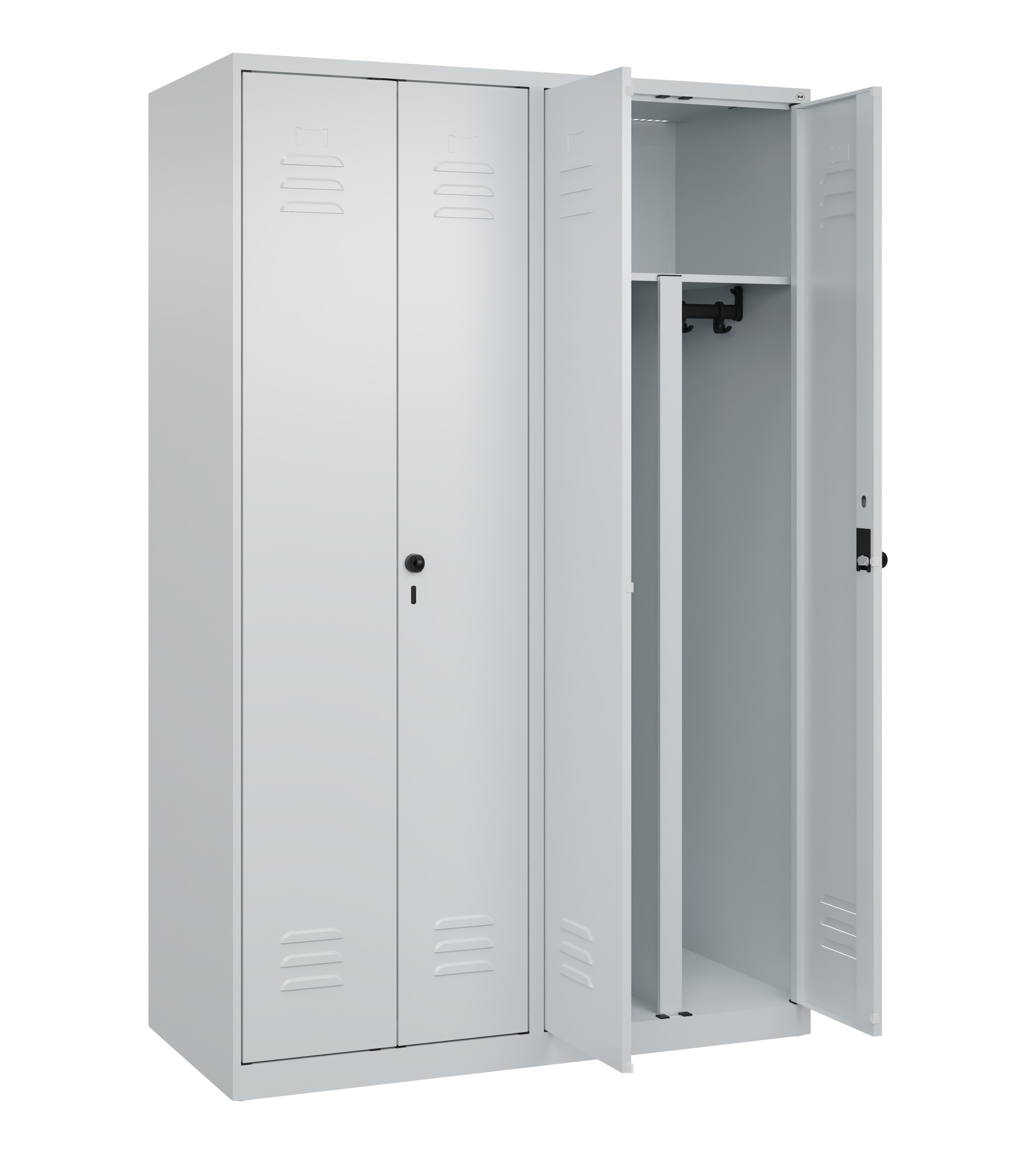 PSA Doppel-Spind Classic Plus, 4 Abteile, 1850x1200x500mm