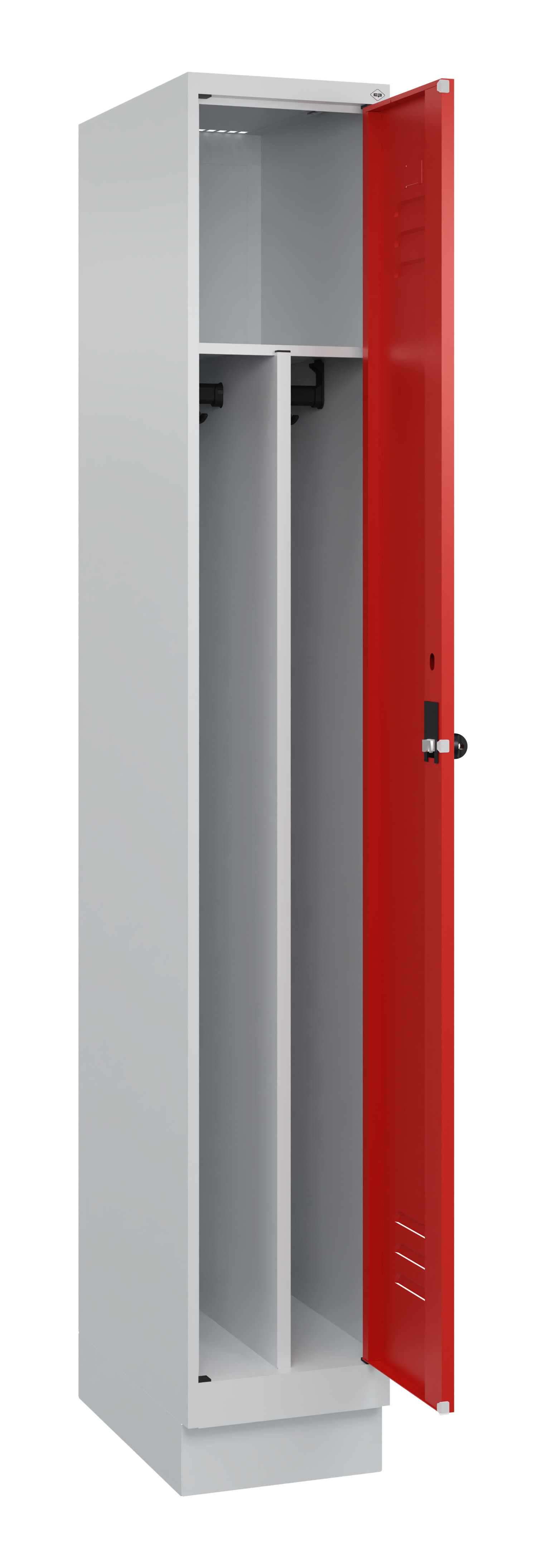 Spind Classic Plus, Sockel, 1 Abteil, 1950x300x500mm Spind Classic Plus, Sockel, 1 Abteil, 1950x300x500mm