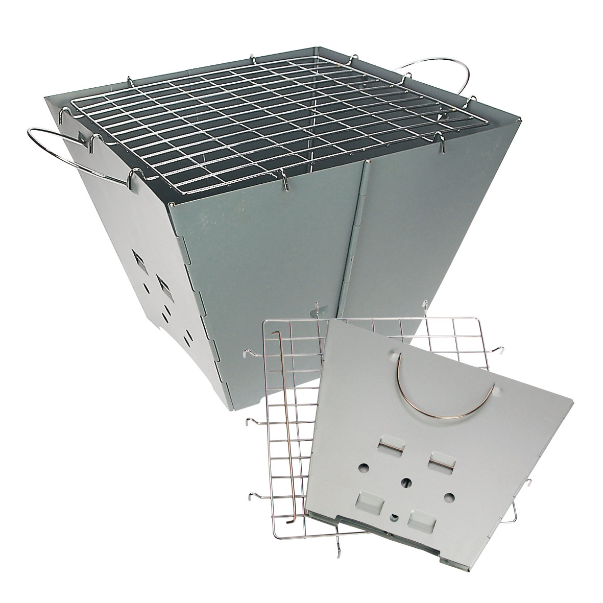 Grill Braai silber
