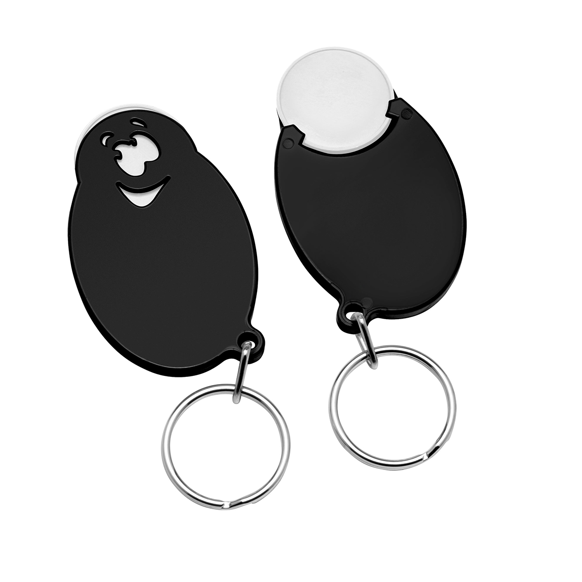 Chiphalter mit 1€-Chip Gesicht Chiphalter mit 1€-Chip Gesicht