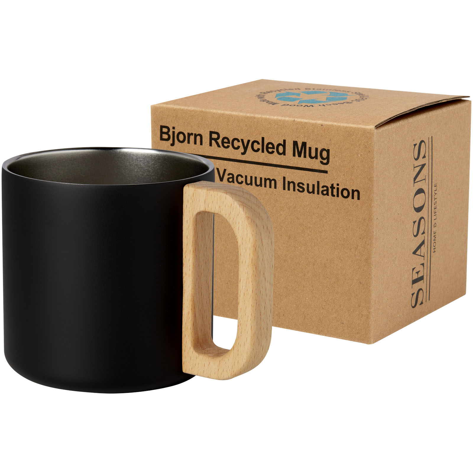 Bjorn RCS-zertifizierter Becher aus recyceltem Edelstahl mit Kupfer-Vakuumisolierung, 360 ml Bjorn RCS-zertifizierter Becher aus recyceltem Edelstahl mit Kupfer-Vakuumisolierung, 360 ml