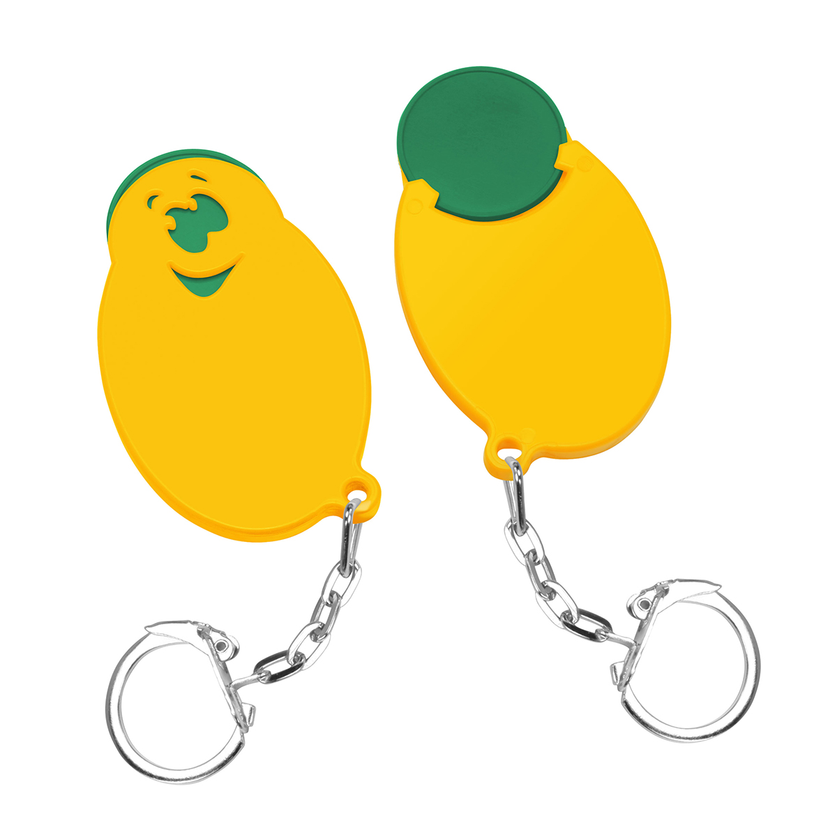 Chiphalter mit 1€-Chip Gesicht Chiphalter mit 1€-Chip Gesicht