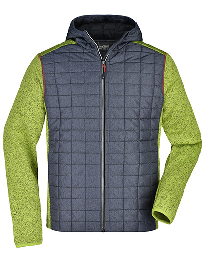 James&Nicholson Men´s Knitted Hybrid Jacket James&Nicholson Men´s Knitted Hybrid Jacket
