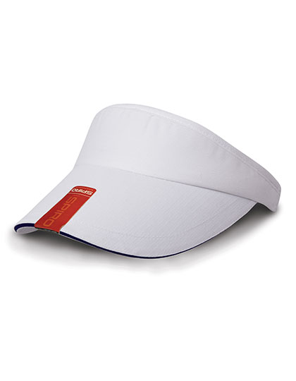 Result Headwear Herringbone Sun Visor With Sandwich Peak Result Headwear Herringbone Sun Visor With Sandwich Peak