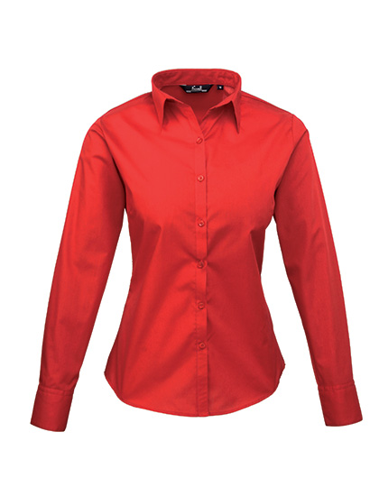 Premier Workwear Women´s Poplin Long Sleeve Blouse Premier Workwear Women´s Poplin Long Sleeve Blouse