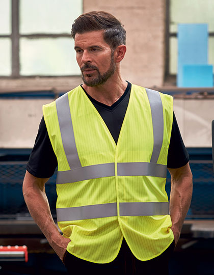 YOKO Hi-Vis Anti-Static Flame Retardant Waistcoat YOKO Hi-Vis Anti-Static Flame Retardant Waistcoat