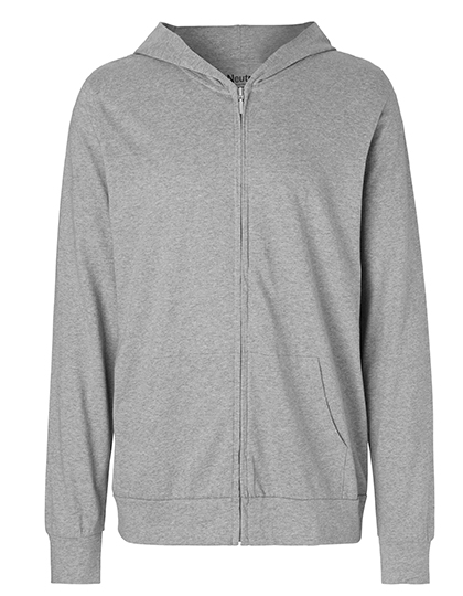 Neutral Unisex Jersey Hoodie With Zip Neutral Unisex Jersey Hoodie With Zip