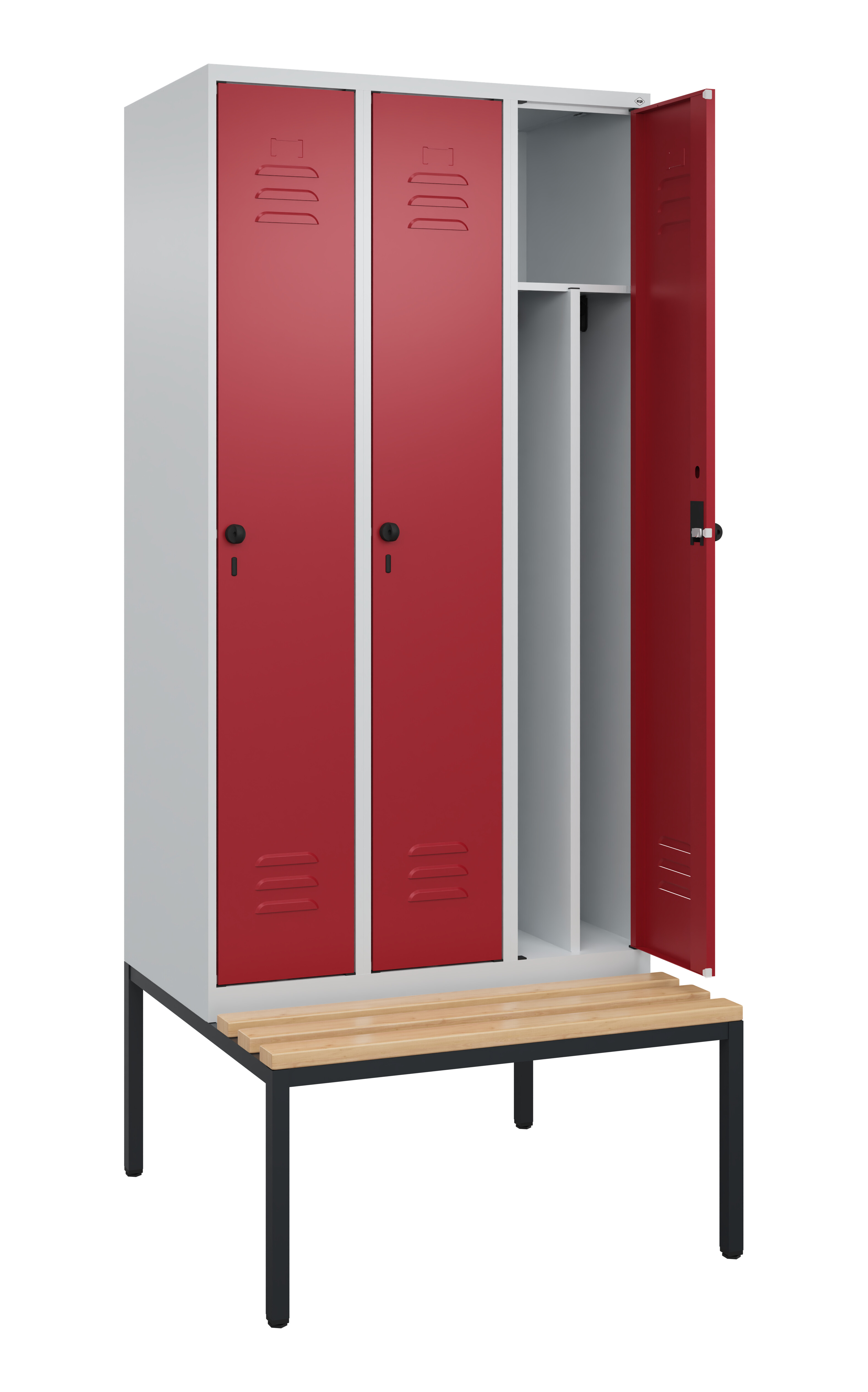 Spind Classic Plus, Bank, 2 Abteile, 2120x800x815mm Spind Classic Plus, Bank, 2 Abteile, 2120x800x815mm