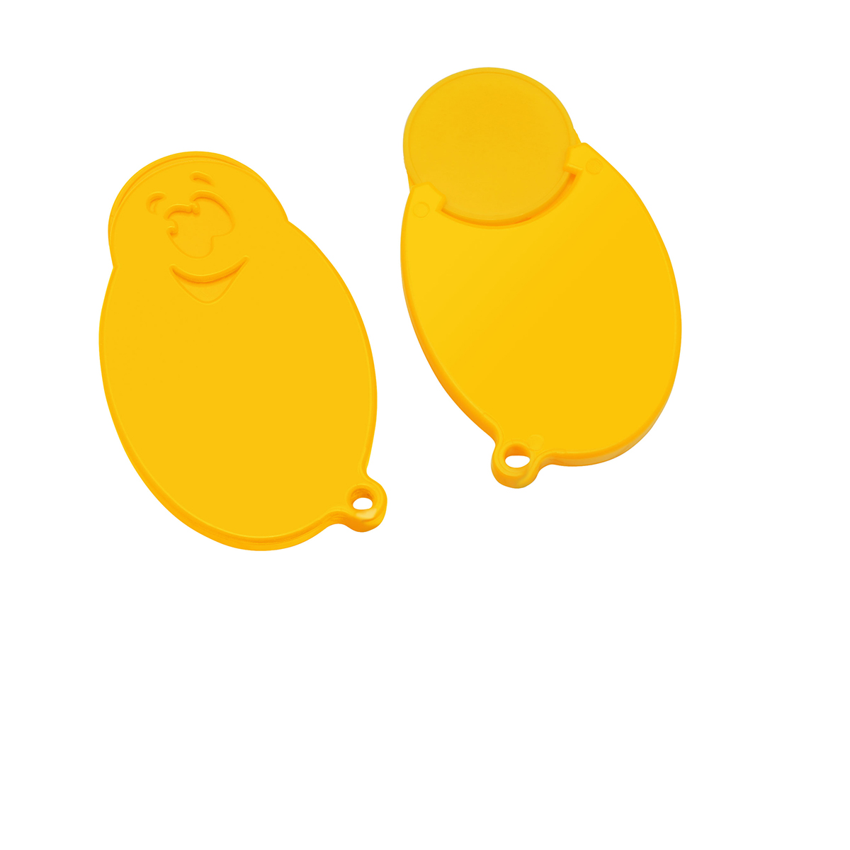 Chiphalter mit 1€-Chip Gesicht Chiphalter mit 1€-Chip Gesicht