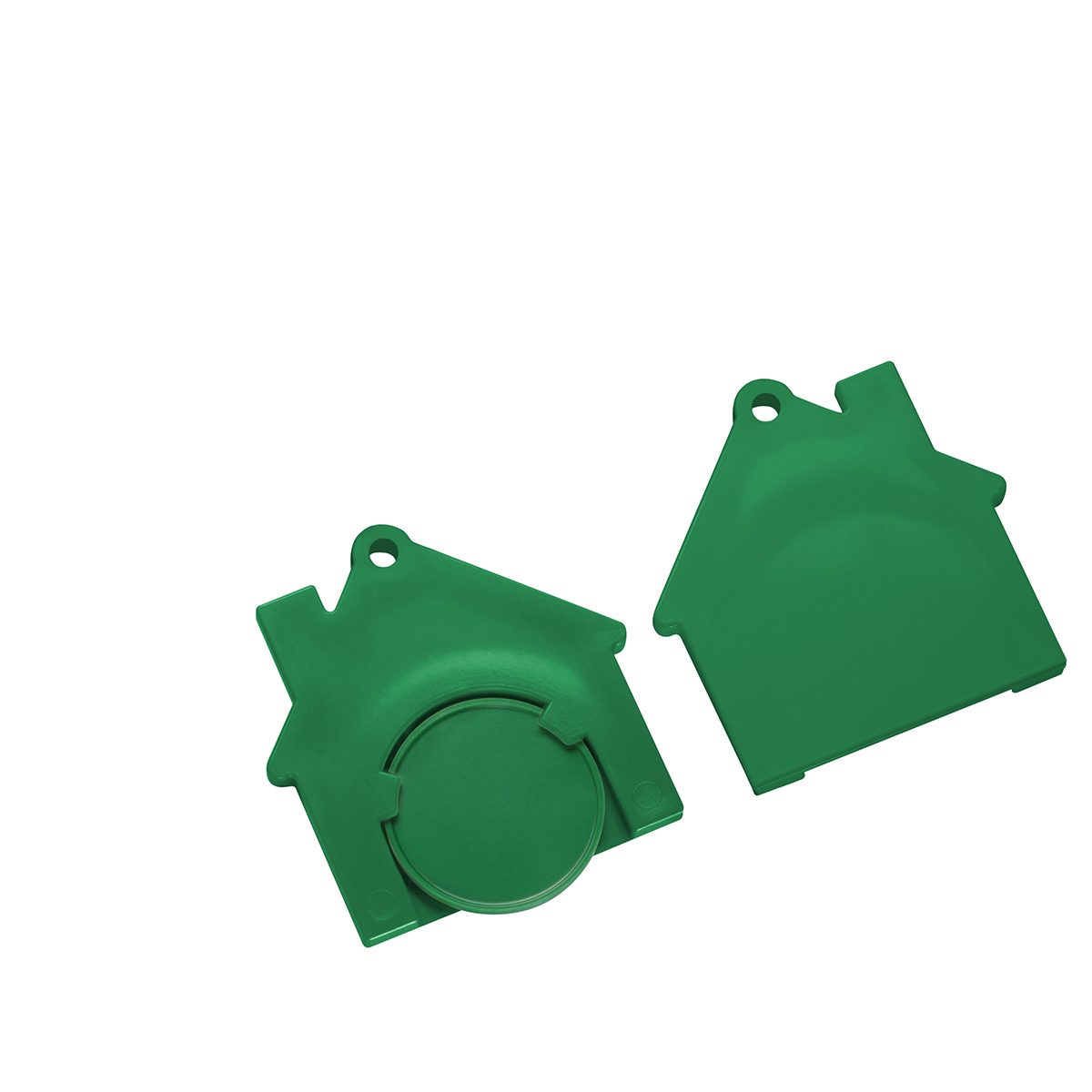 Chiphalter mit 1€-Chip Haus Chiphalter mit 1€-Chip Haus