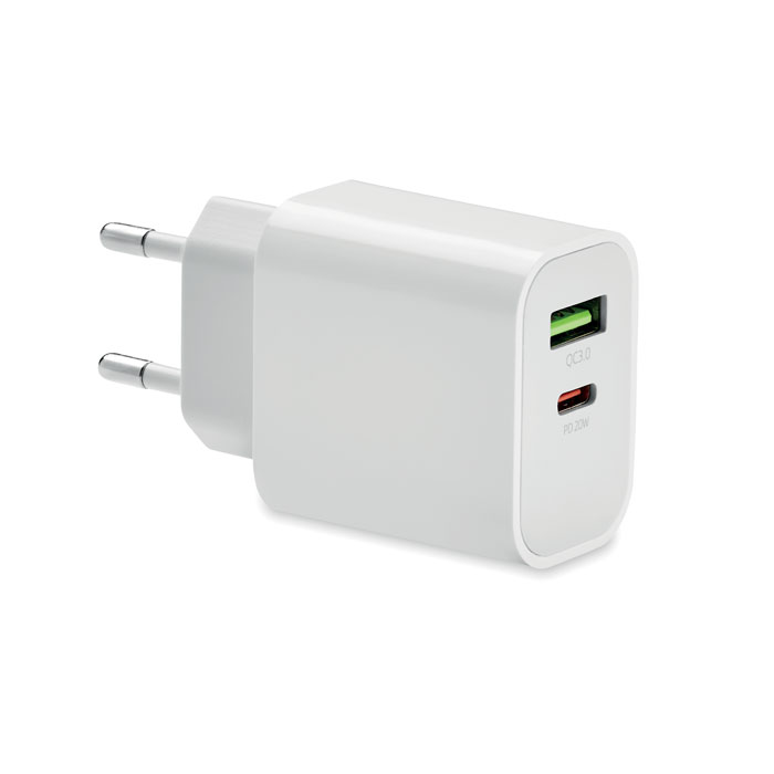 18W 2-Port USB-Ladegerät EU-Ste 18W 2-Port USB-Ladegerät EU-Ste