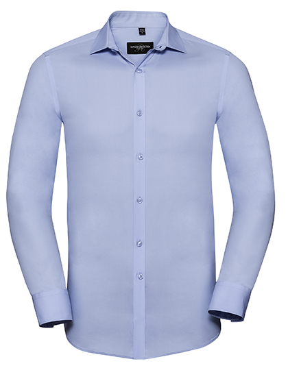 Russell Collection Men´s Long Sleeve Fitted Ultimate Stretch Shirt