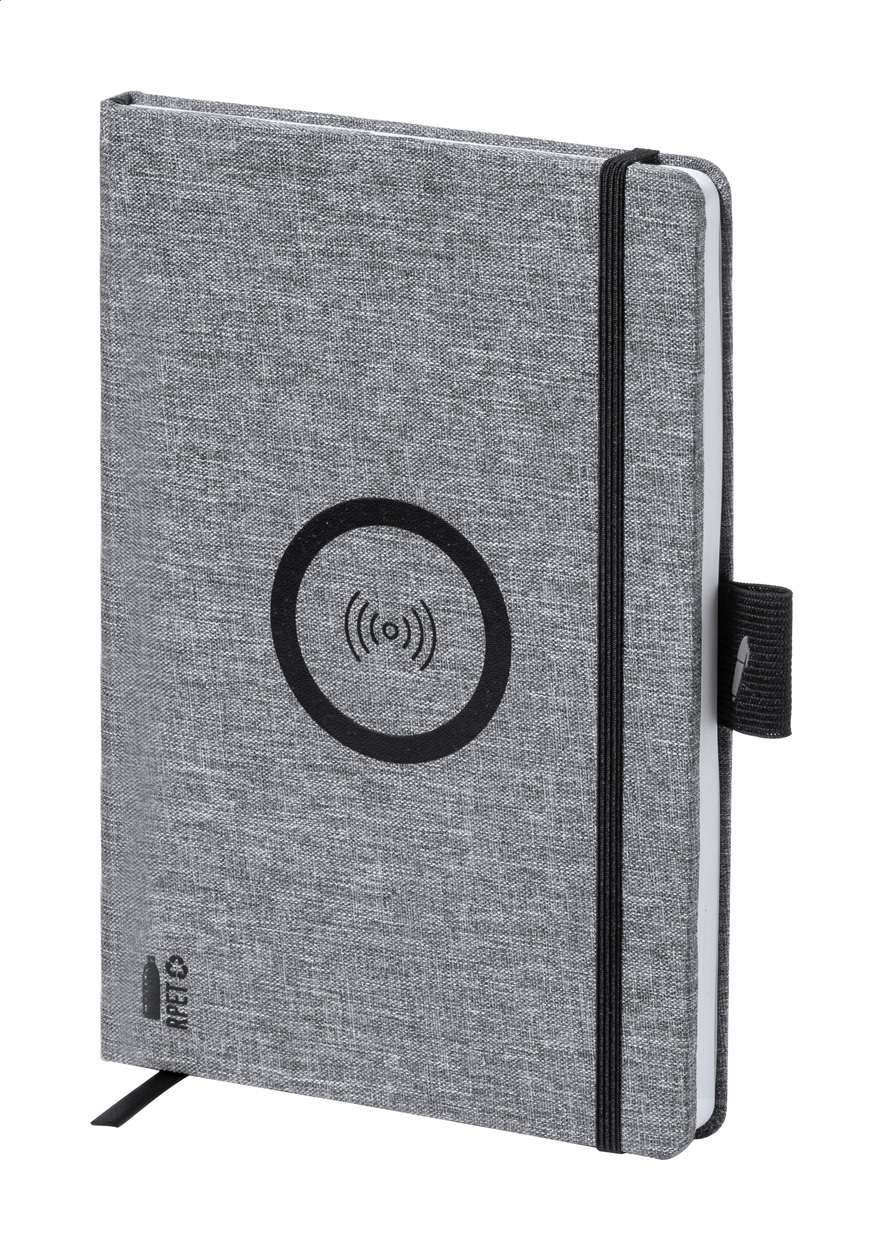 Notizbuch mit Wireless-Charger Charbuk
