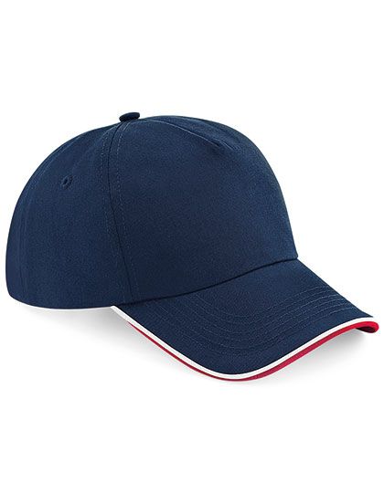 Beechfield Authentic 5 Panel Cap - Piped Peak