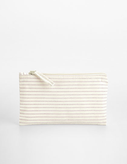 Westford Mill Striped Organic Cotton Accessory Pouch