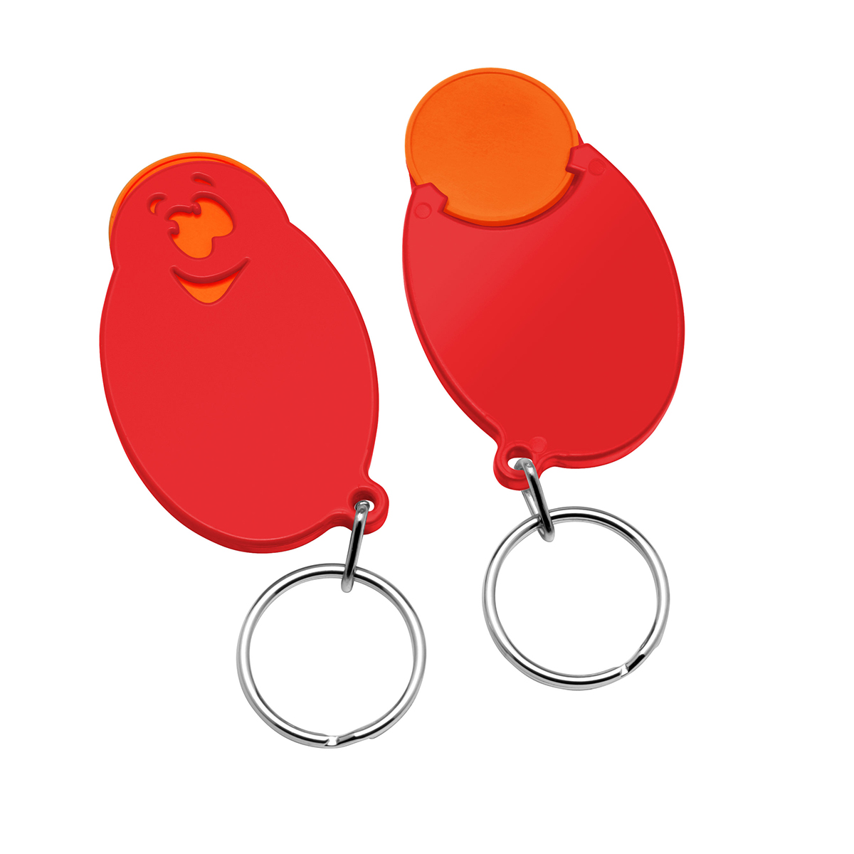 Chiphalter mit 1€-Chip Gesicht Chiphalter mit 1€-Chip Gesicht