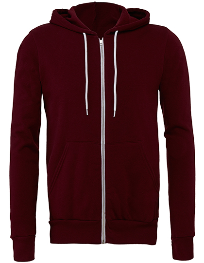 Canvas Unisex Poly-Cotton Fleece Full-Zip Hoodie