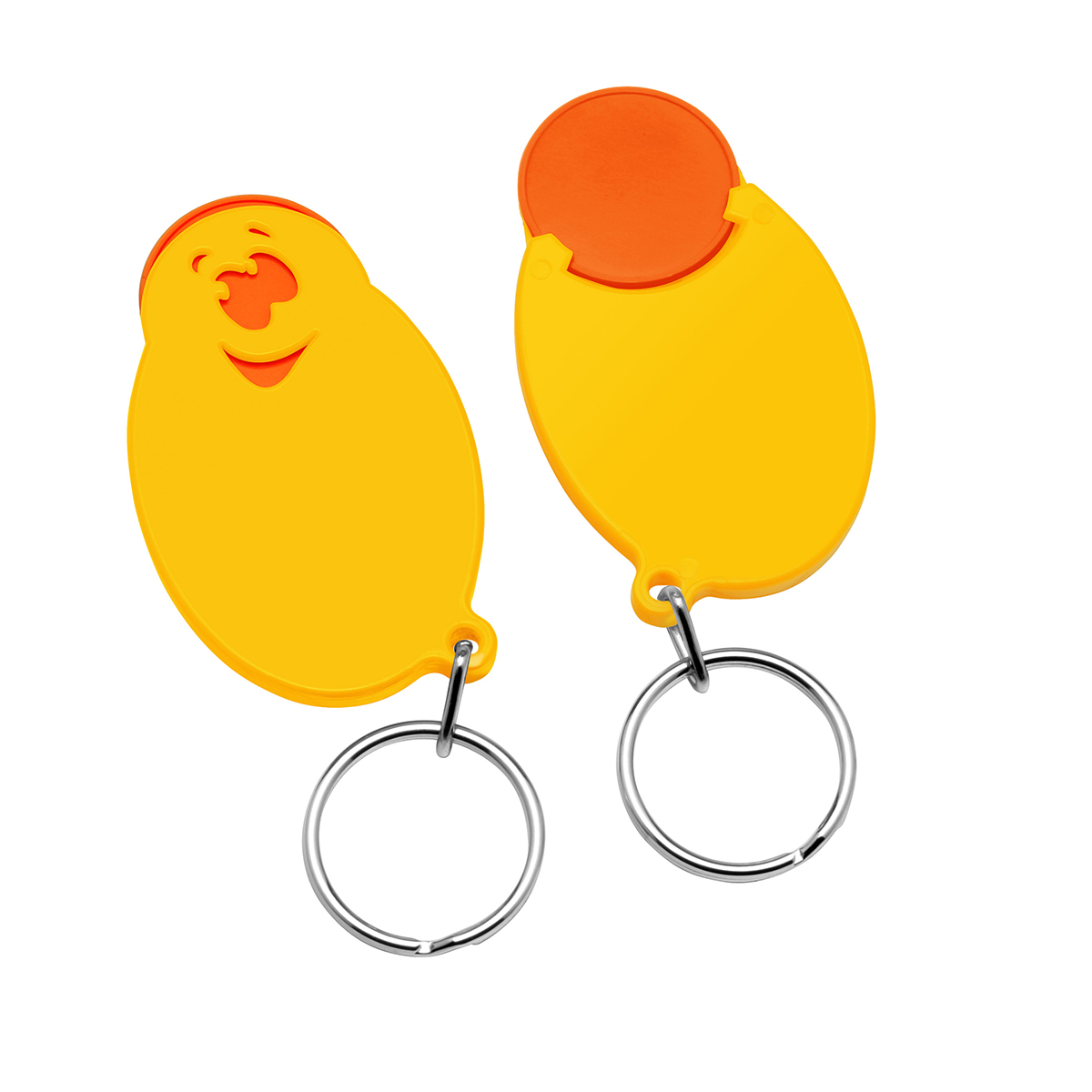 Chiphalter mit 1€-Chip Gesicht Chiphalter mit 1€-Chip Gesicht