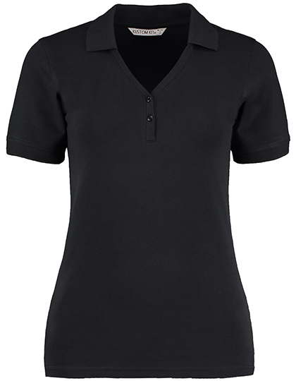 Kustom Kit Regular Fit Comfortec® V Neck Polo