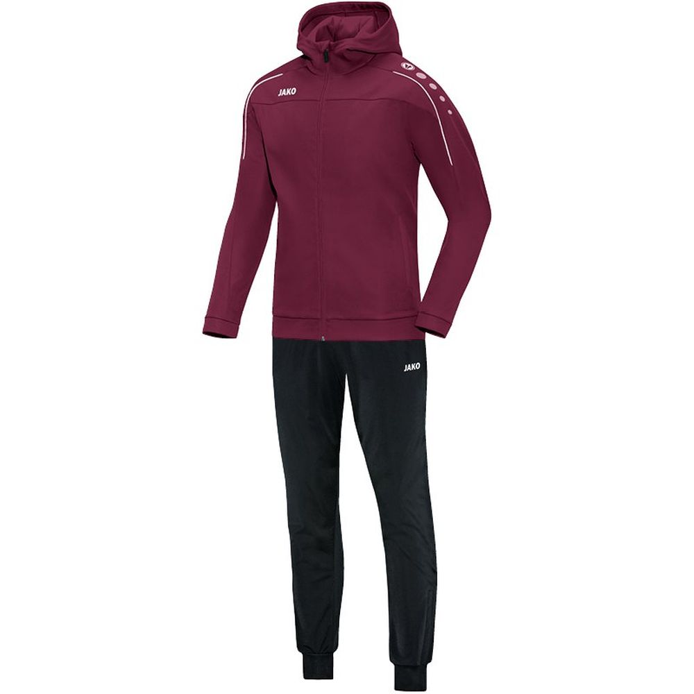 Jako Fußball Trainingsanzug Polyester Classico mit Kapuze Herren Sportanzug