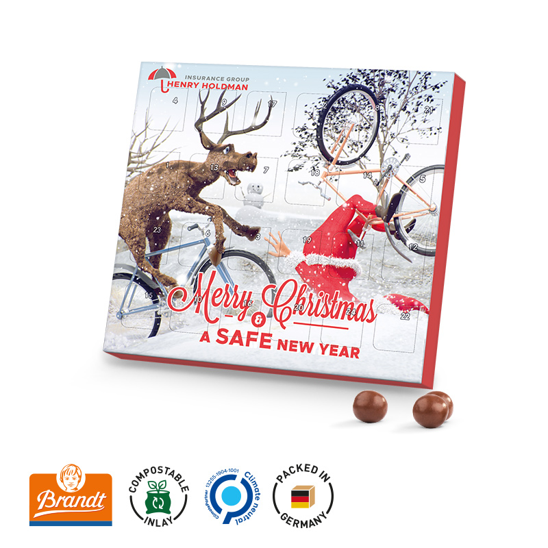 XS Adventskalender Brandt Knusperkugeln Vollmilch