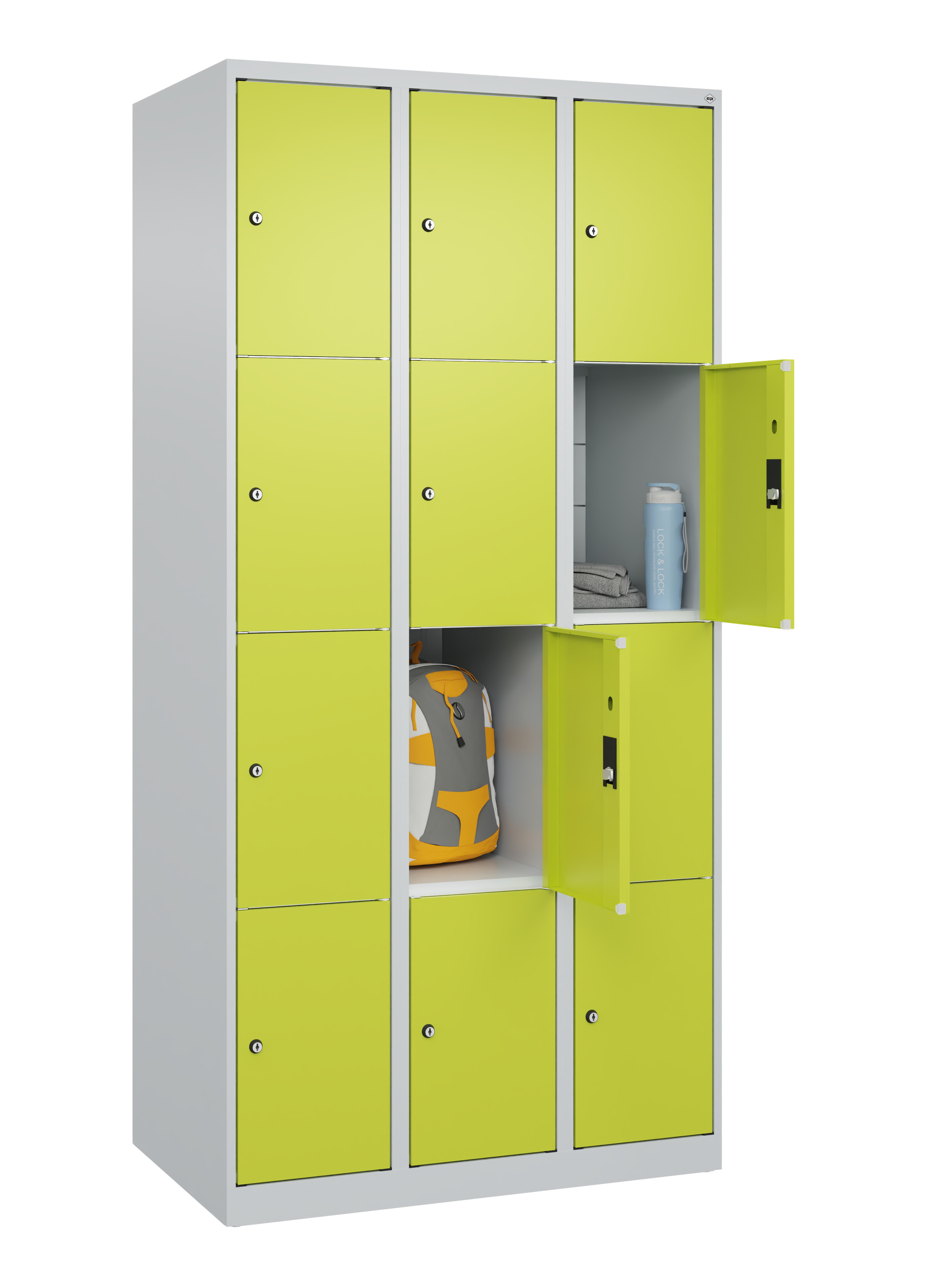 Schließfachschrank Classic Plus, 12 Fächer, 1850x900x500mm Schließfachschrank Classic Plus, 12 Fächer, 1850x900x500mm