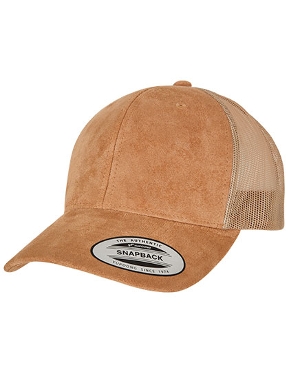 FLEXFIT Suede Leather Trucker Cap FLEXFIT Suede Leather Trucker Cap