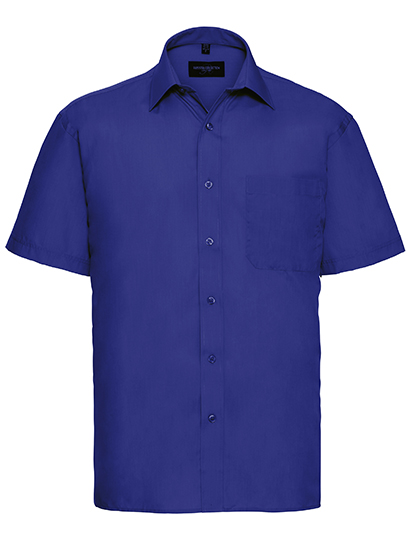 Russell Collection Men´s Short Sleeve Classic Polycotton Poplin Shirt