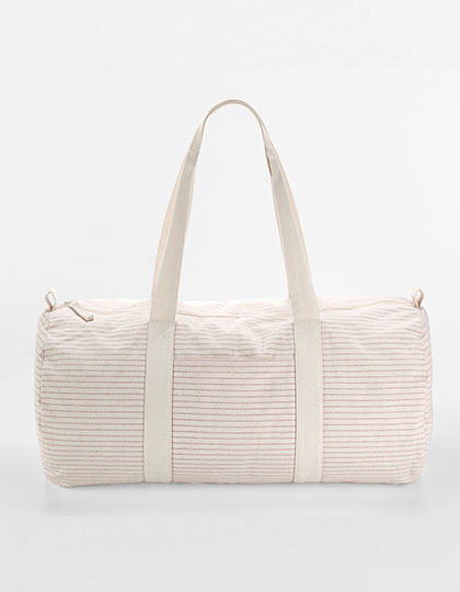 Westford Mill Striped Organic Cotton Barrel Bag