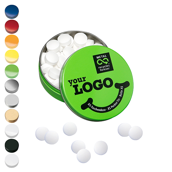 XS-Taschendose m. Pfefferminzpast. XS-Taschendose m. Pfefferminzpast.