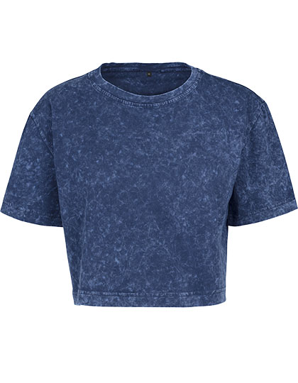 Build Your Brand Ladies´ Acid Washed Cropped Tee