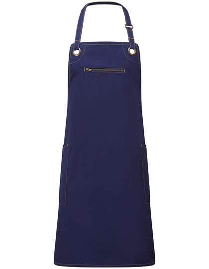 Premier Workwear 'Barley' Contrast Stitch Sustainable Bib Apron Premier Workwear 'Barley' Contrast Stitch Sustainable Bib Apron
