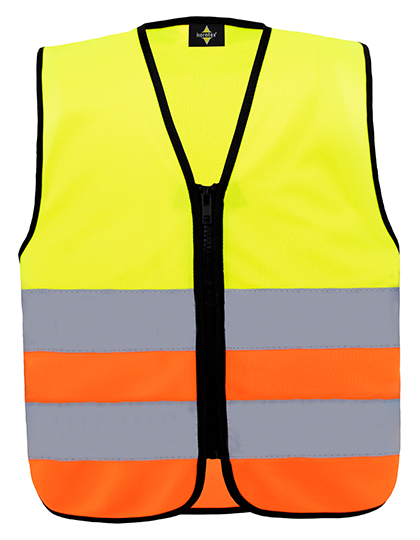 Korntex Kids´ Hi-Vis Safety Vest With Front Zipper Aalborg Korntex Kids´ Hi-Vis Safety Vest With Front Zipper Aalborg