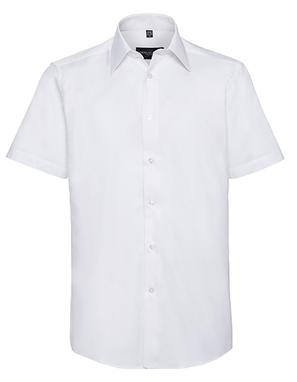 Russell Collection Men´s Short Sleeve Easy Care Tailored Oxford Shirt Russell Collection Men´s Short Sleeve Easy Care Tailored Oxford Shirt