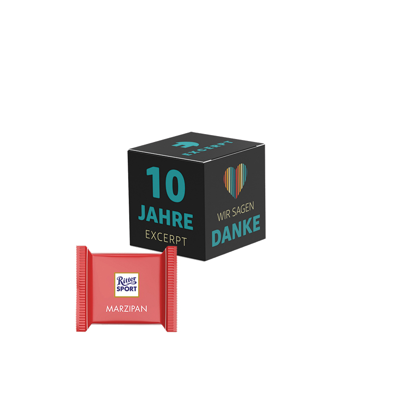Werbewürfel Ritter SPORT mini Marzipan