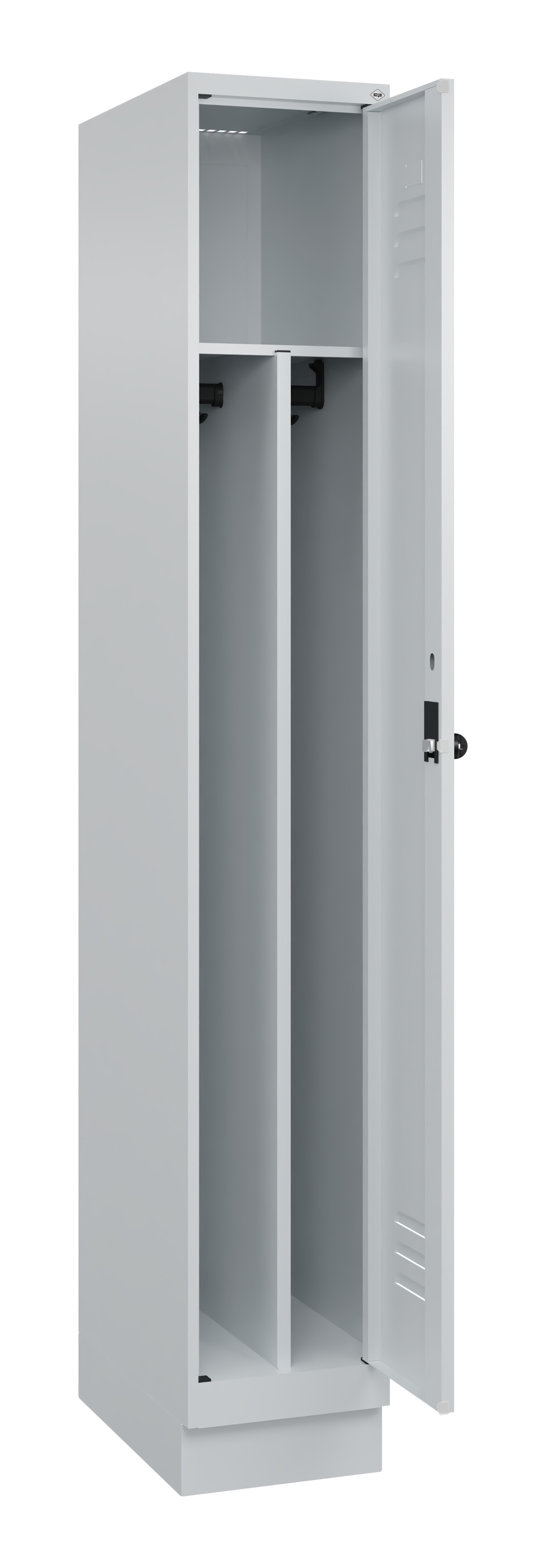 Spind Classic Plus, Sockel, 1 Abteil, 1950x300x500mm Spind Classic Plus, Sockel, 1 Abteil, 1950x300x500mm