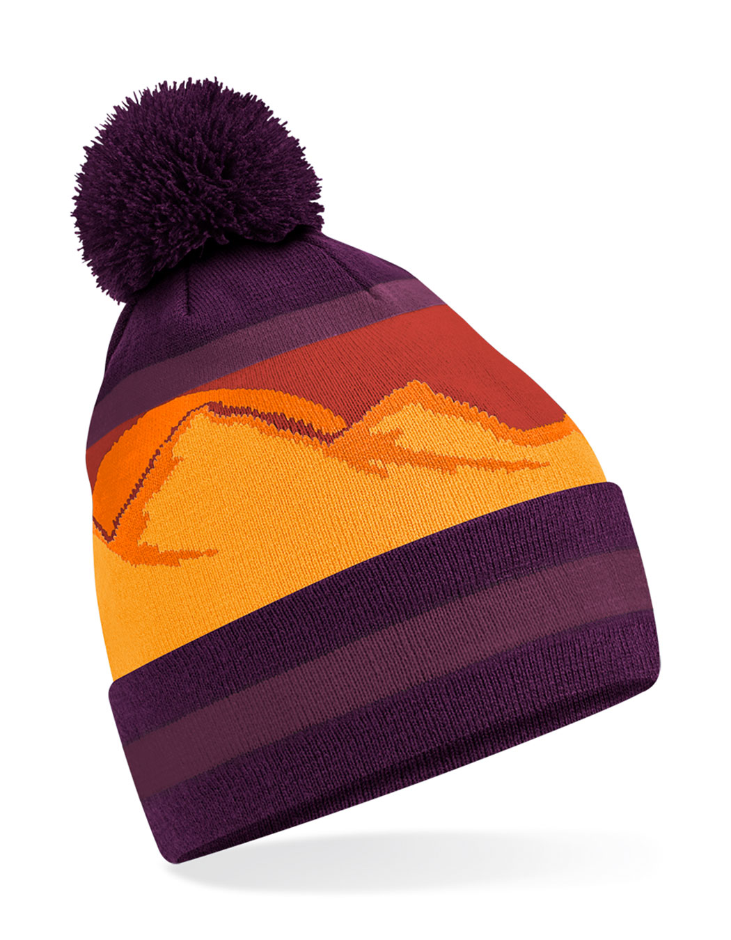 Beechfield Mountain Peaks Pom Pom Beanie Beechfield Mountain Peaks Pom Pom Beanie