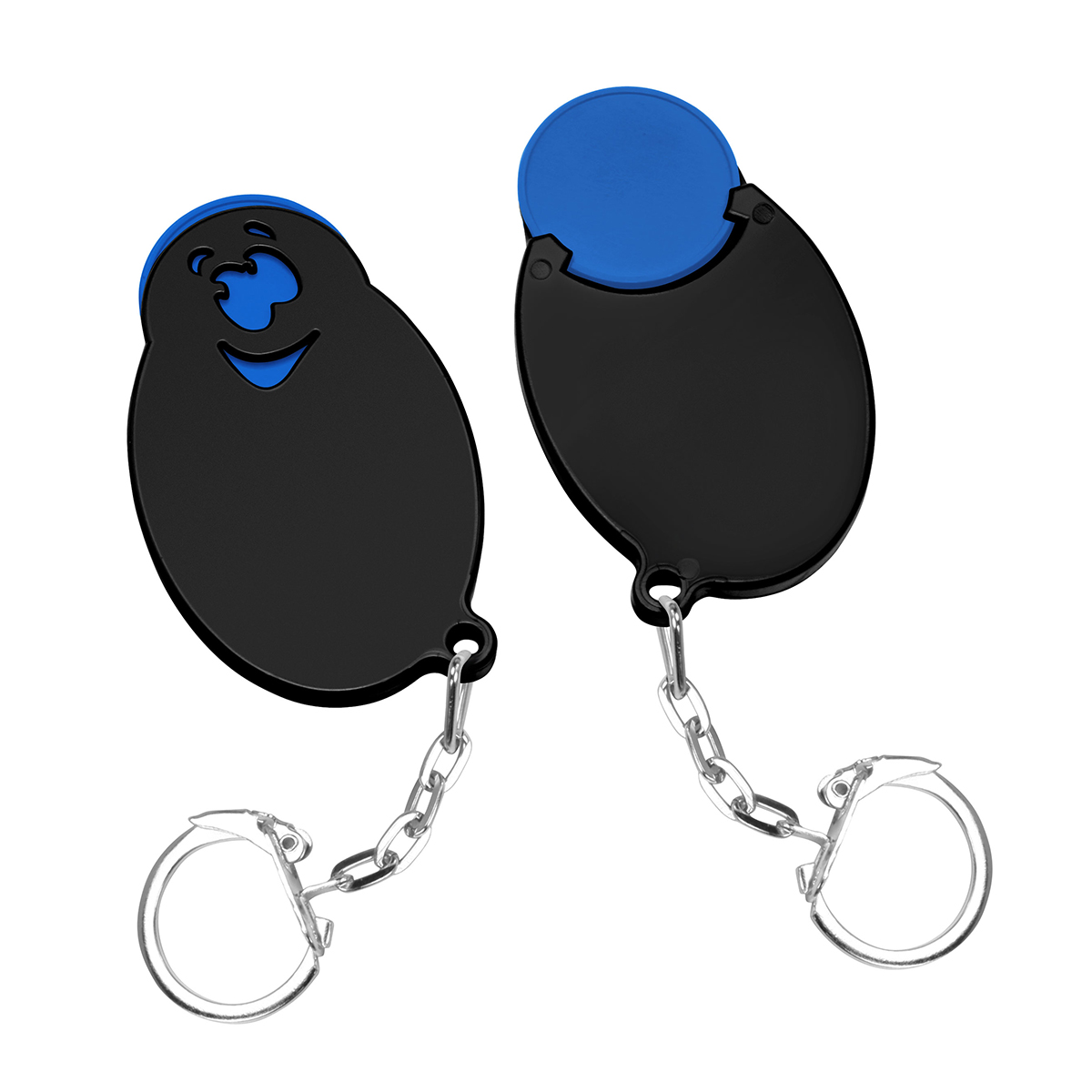 Chiphalter mit 1€-Chip Gesicht