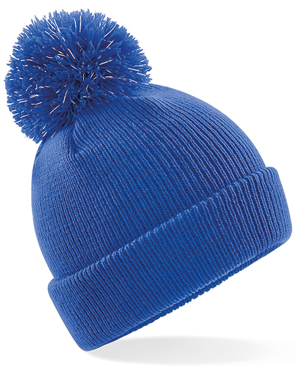 Beechfield Junior Reflective Bobble Beanie Beechfield Junior Reflective Bobble Beanie