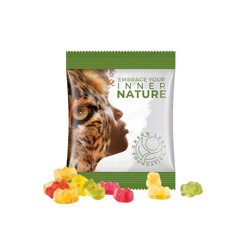 Minitüte 10 g Folie weiß Trolli Premium Bärchen 